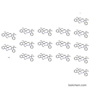 Molecular Structure of 68334-65-6 (hexa[2-[3-(1,3-dihydro-1,3,3-trimethyl-2H-indol-2-ylidene)prop-1-enyl]-1,3,3-trimethyl-3H-indolium] [orthosilicato(4-)]triheptacontaoxotetracosamolybdate(6-))